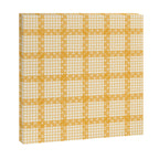 Woven Checkerboard (Yellow) Canvas Print Gallery Image 3