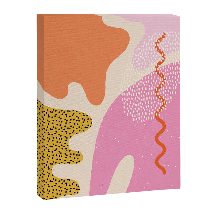 Bright Splotchy Shapes Canvas Print Gallery Image 1