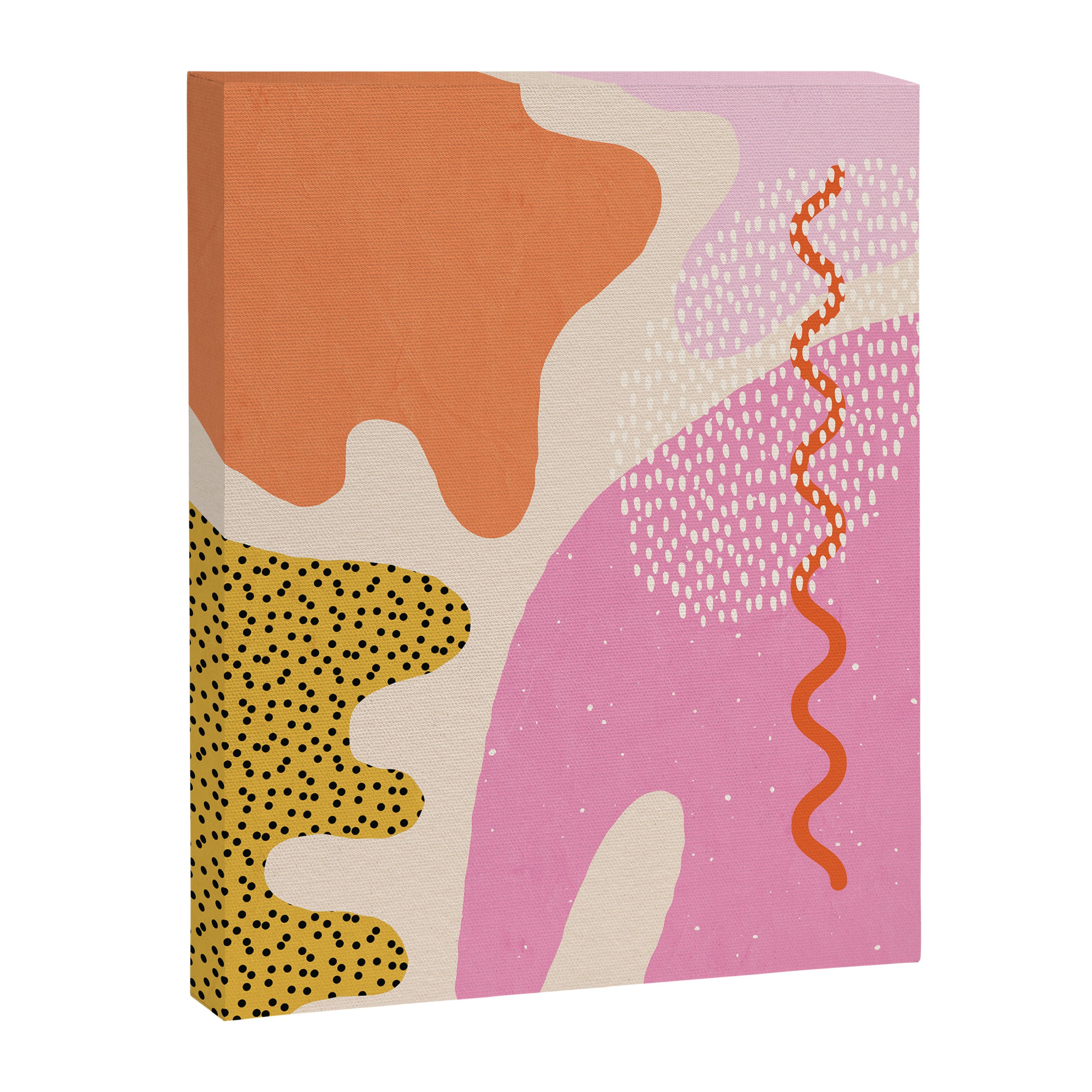 Bright Splotchy Shapes Canvas Print Gallery Image 6