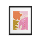 Bright Splotchy Shapes Framed Art Print Gallery Image 5