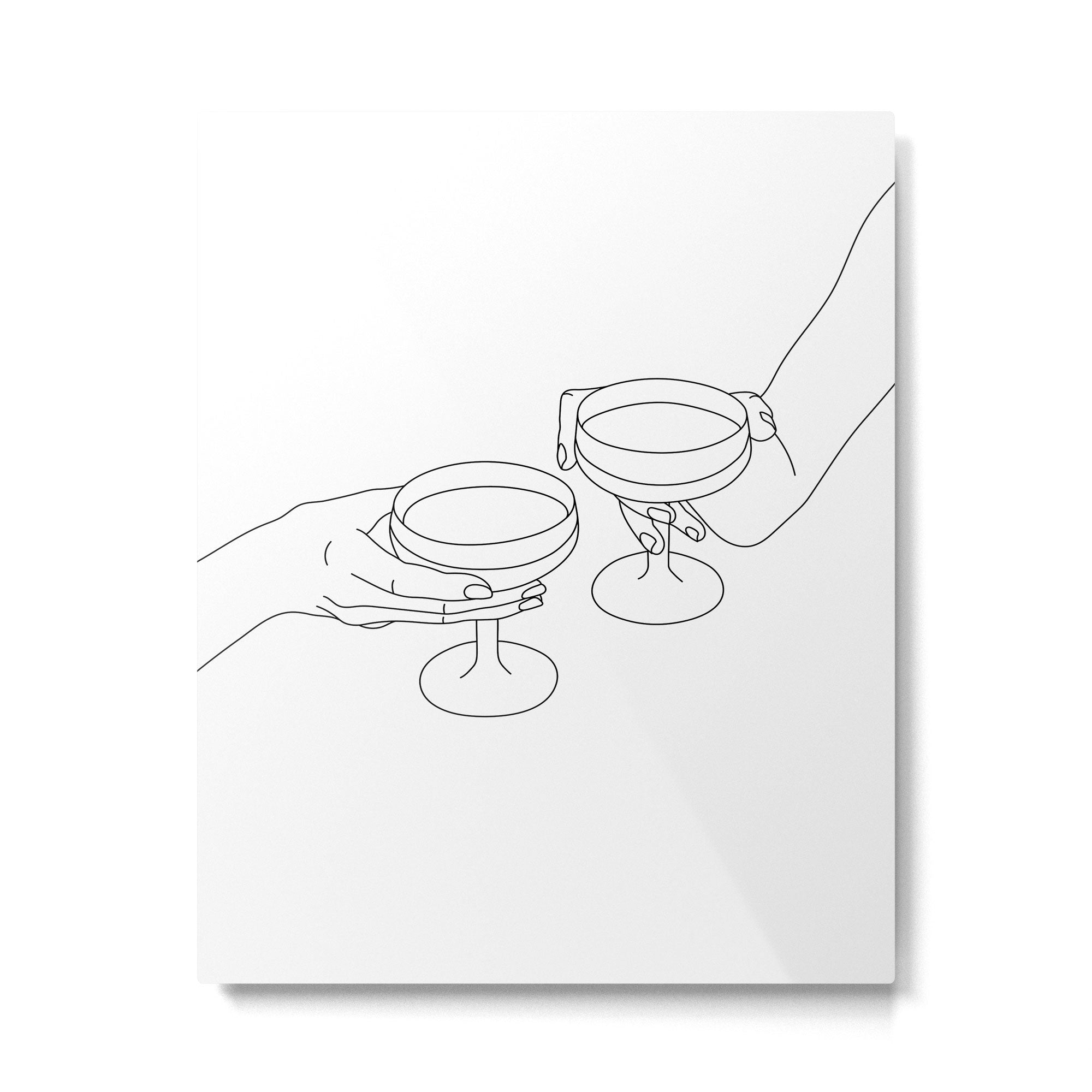 Cheers Drinking Buddies Metal Print Gallery Image 4