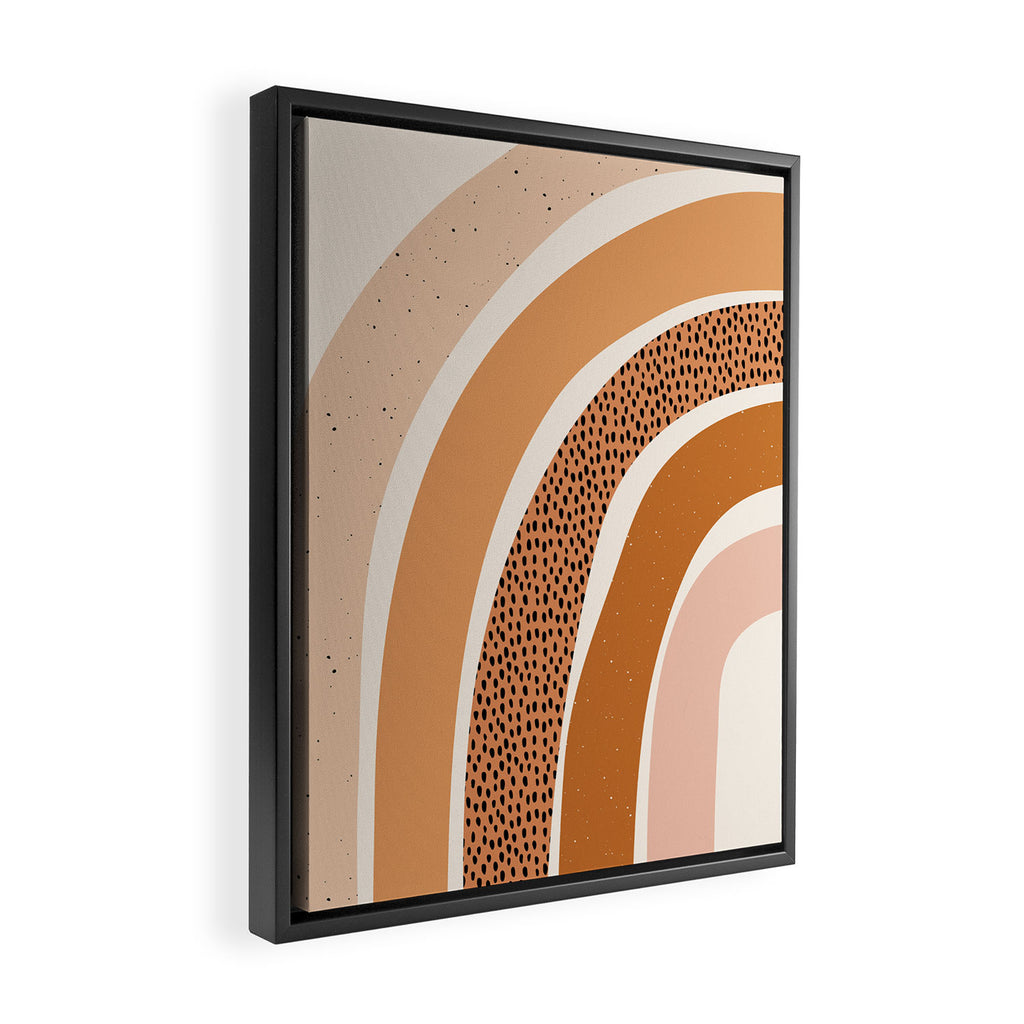 Earth Color Rainbow Framed Canvas Print Gallery Image 2