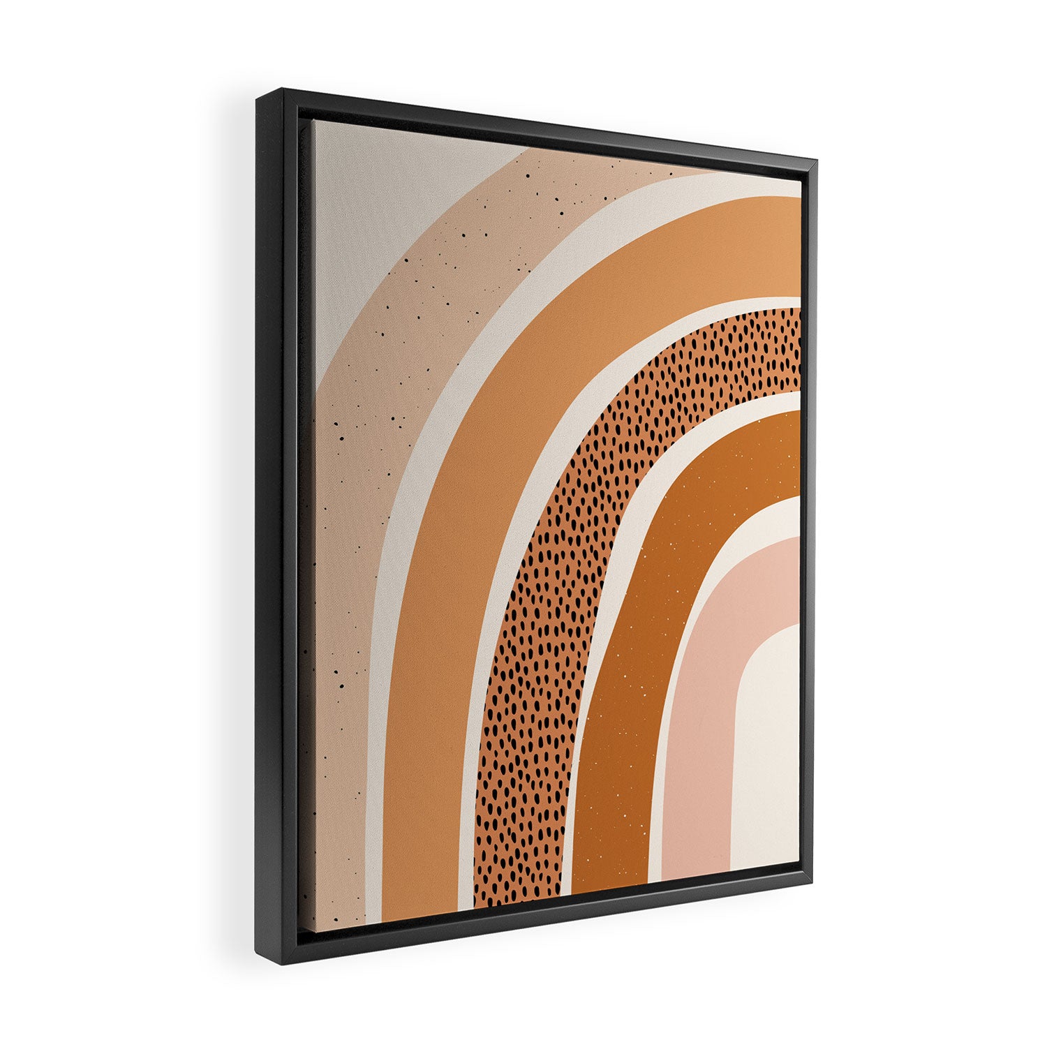 Earth Color Rainbow Framed Canvas Print Gallery Image 2