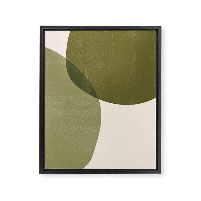 Minimal Semicircles Framed Canvas Print Gallery Image 1