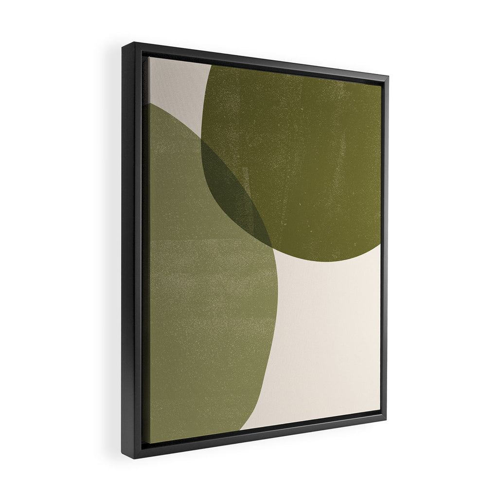 Minimal Semicircles Framed Canvas Print Gallery Image 2