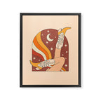 Neutral 70s Western Boots Framed Canvas Print Gallery Image 6