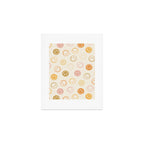 Neutral Smiley Face Pattern Art Print Gallery Image 1