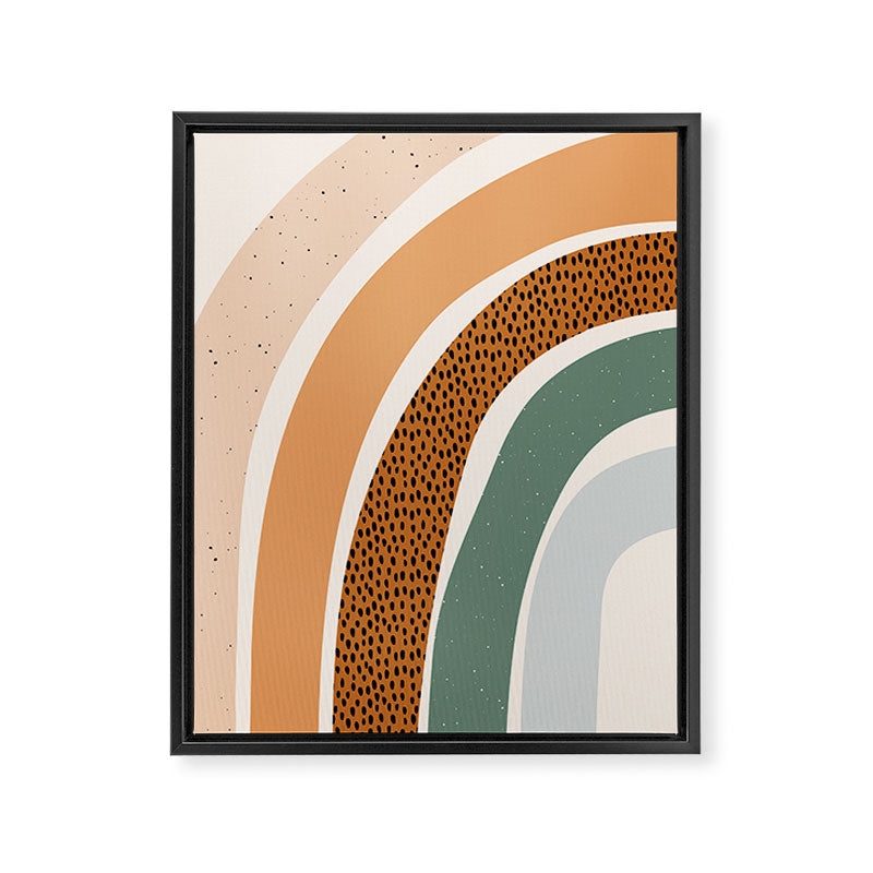 Patterned Rainbow Framed Canvas Print Gallery Image 6
