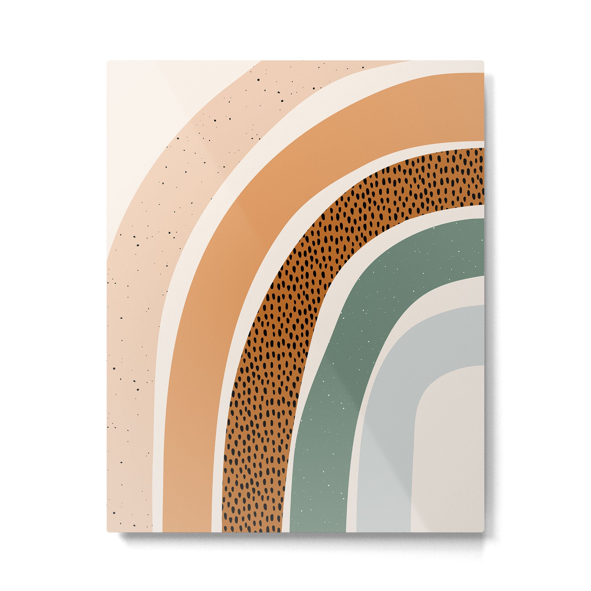 Patterned Rainbow Metal Print Gallery Image 4