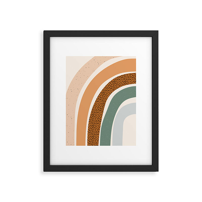 Patterned Rainbow Framed Art Print Gallery Image 5