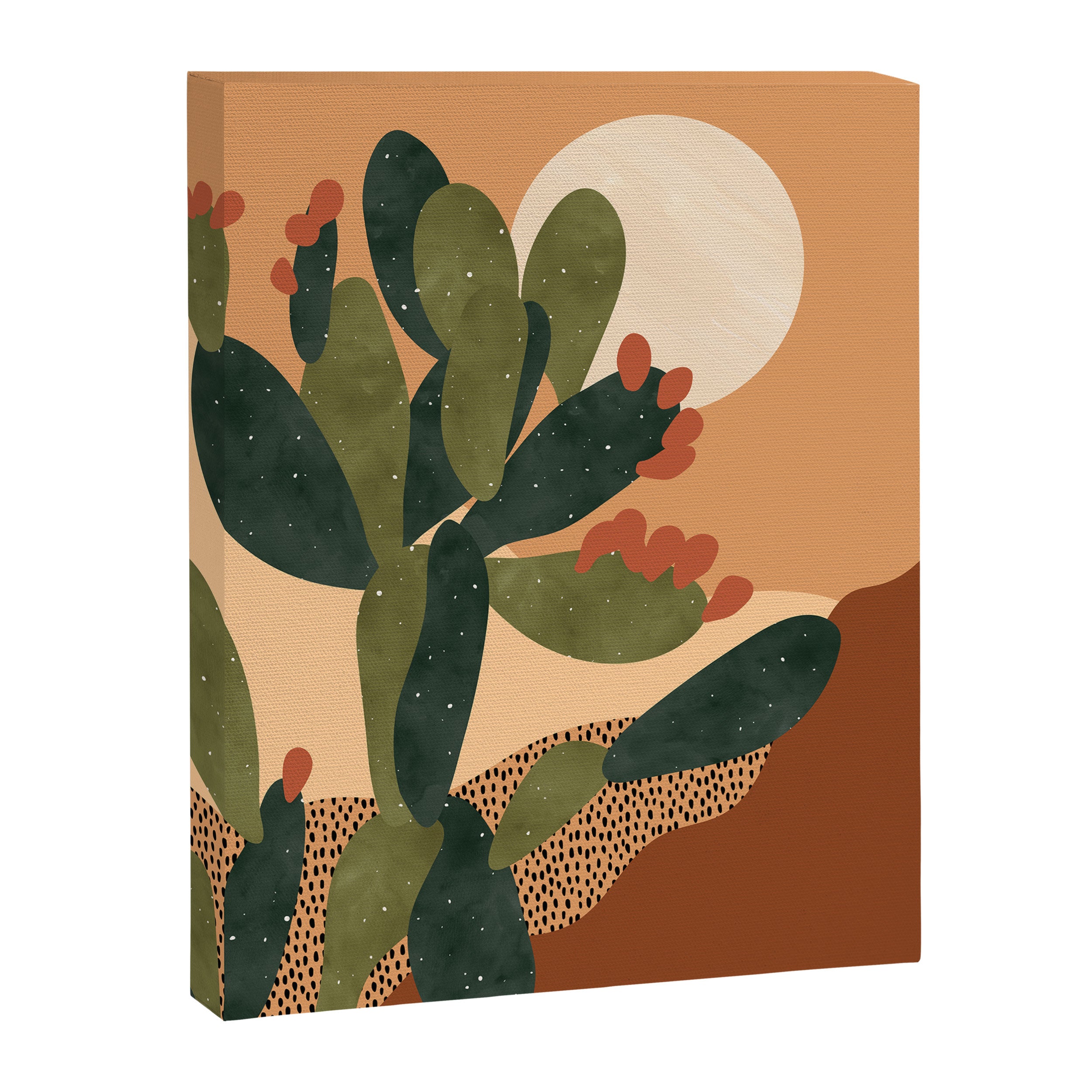 Prickly Pear Cactus Canvas Print Gallery Image 3