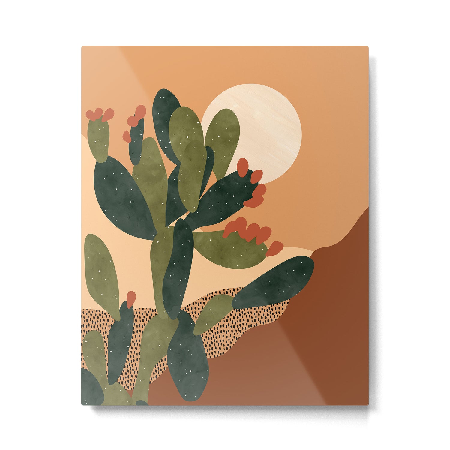 Prickly Pear Cactus Metal Print Gallery Image 4