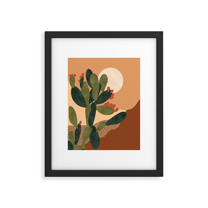 Prickly Pear Cactus Framed Art Print Gallery Image 5