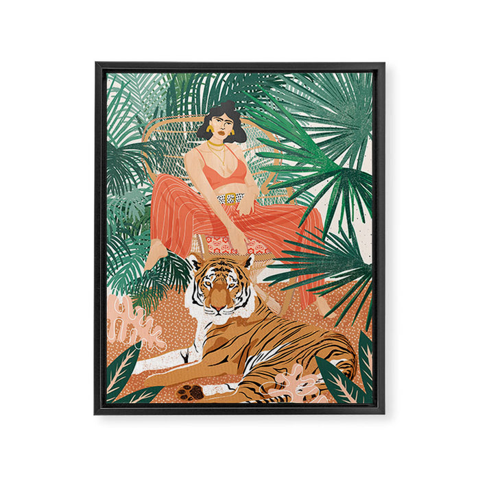 Tiger Leader Framed Canvas Print Gallery Image 1