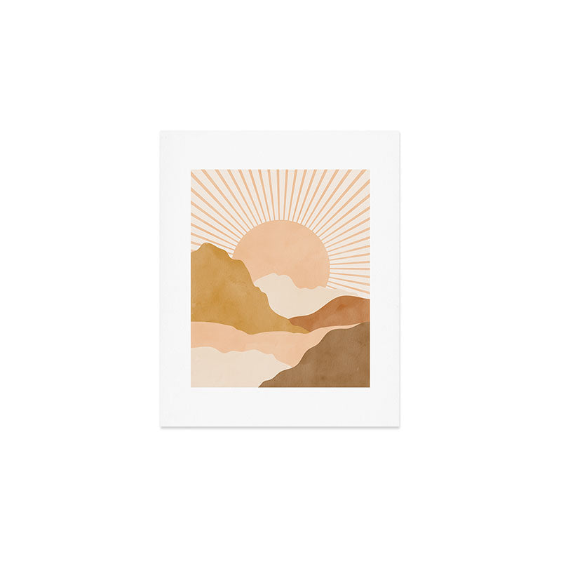 Warm Color Hills Art Print Gallery Image 1