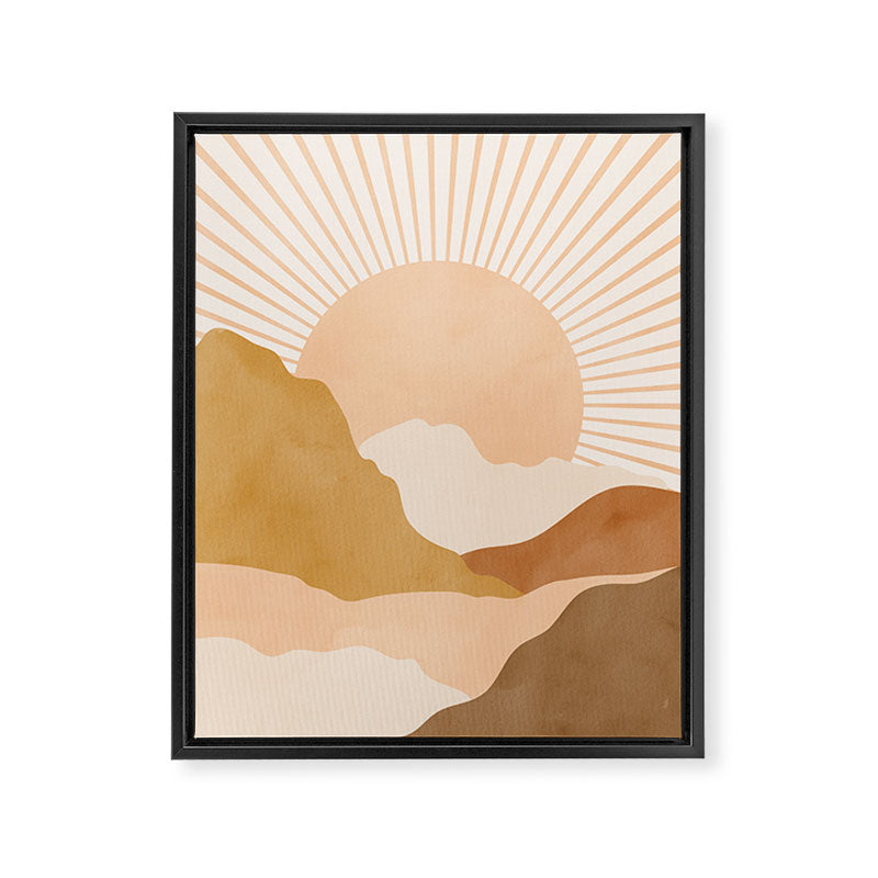 Warm Color Hills Framed Canvas Print Gallery Image 6