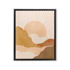 Warm Color Hills Framed Canvas Print Gallery Image 6