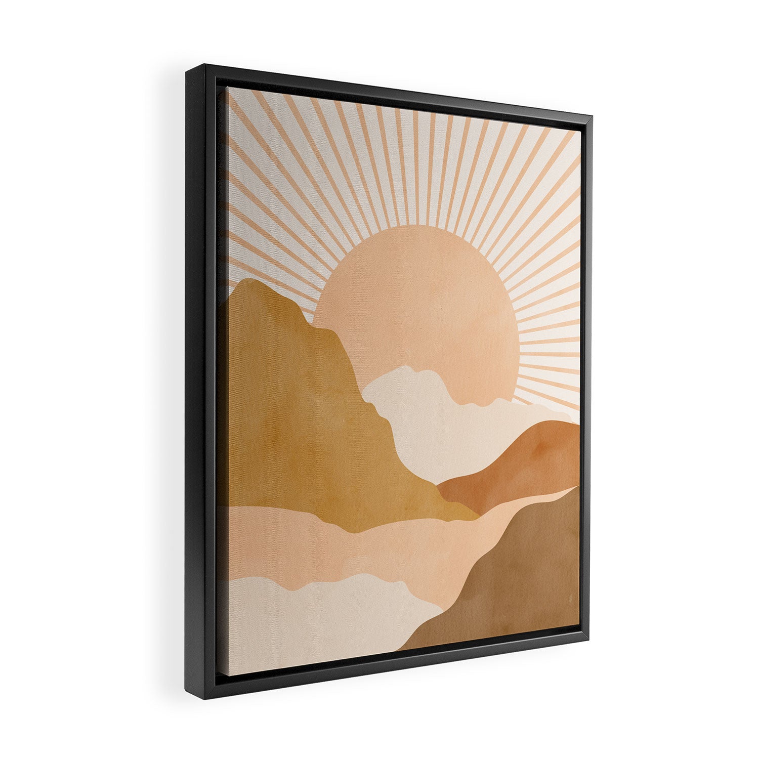Warm Color Hills Framed Canvas Print Gallery Image 2