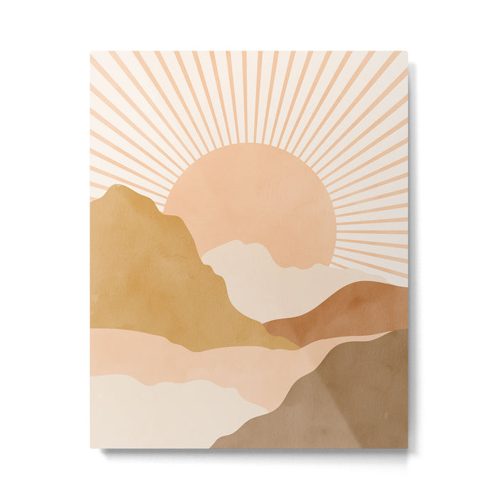 Warm Color Hills Metal Print Gallery Image 1