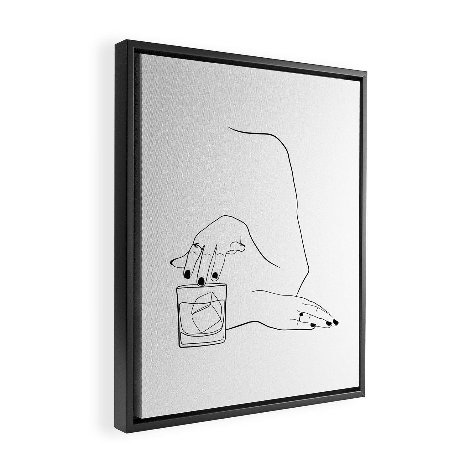 Whiskey Woman Framed Canvas Print Gallery Image 2