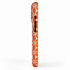 Bold Orange Floral Repeat Pattern iPhone Case Gallery Image 2