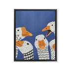 Cute Geese Framed Canvas Print Gallery Image 8