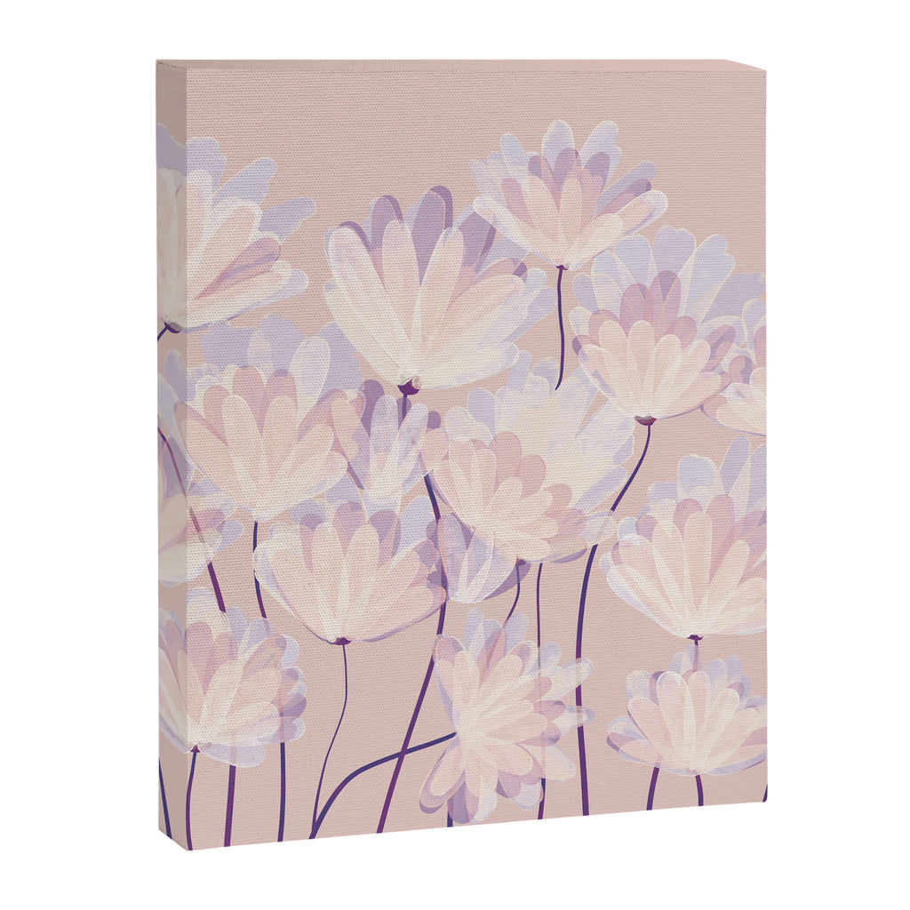 Delicate Light Pink Abstract Flowers Canvas Print Gallery Image 8