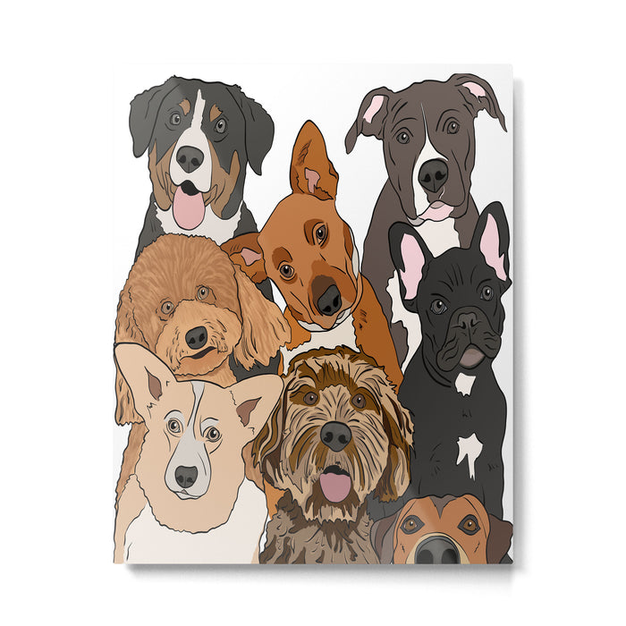 Dog Lover Dog Portrait  Metal Print Gallery Image 1