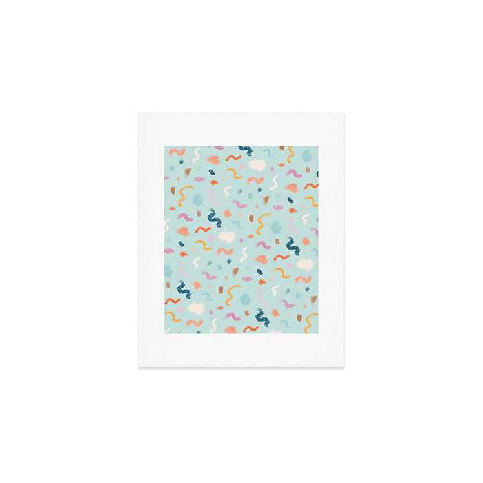 Abtract Colorful Brush Pattern Art Print Gallery Image 1