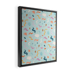 Abtract Colorful Brush Pattern Framed Canvas Print Gallery Image 2
