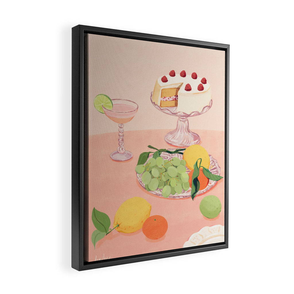 Aesthetic Dessert Framed Canvas Print Gallery Image 2
