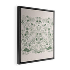 All About Balance Lines (olive) Framed Canvas Print Gallery Image 2