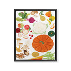 Autumn Fruits & Vegetables Framed Canvas Print Gallery Image 6