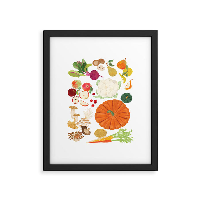 Autumn Fruits & Vegetables Framed Art Print Gallery Image 1