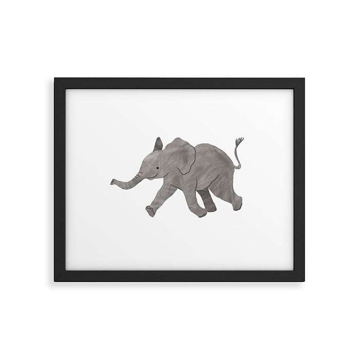 Baby Elephant Framed Art Print Gallery Image 1