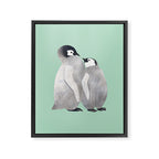 Baby Penguins Framed Canvas Print Gallery Image 8