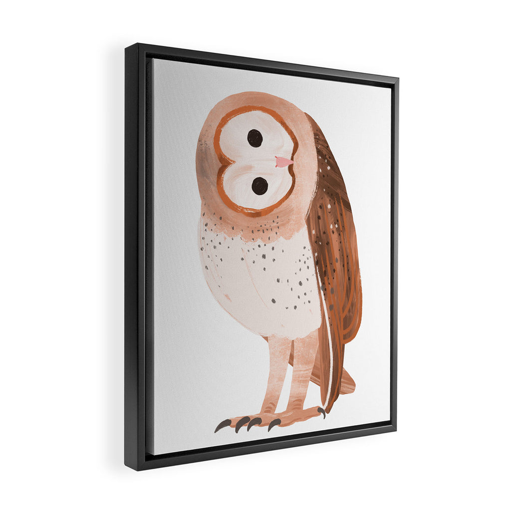 Barn Owl Framed Canvas Print Gallery Image 2
