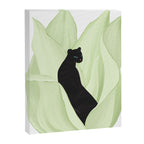 Black Panther in Sansevieria Canvas Print Gallery Image 6