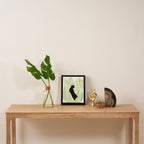 Black Panther in Sansevieria Framed Canvas Print Gallery Image 4