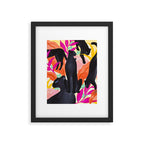 Black Panthers in Exotic Garden Framed Art Print Gallery Image 5