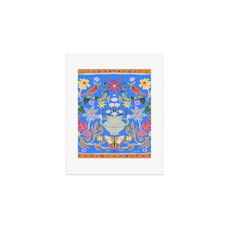 Blue Magical Garden Art Print Gallery Image 1
