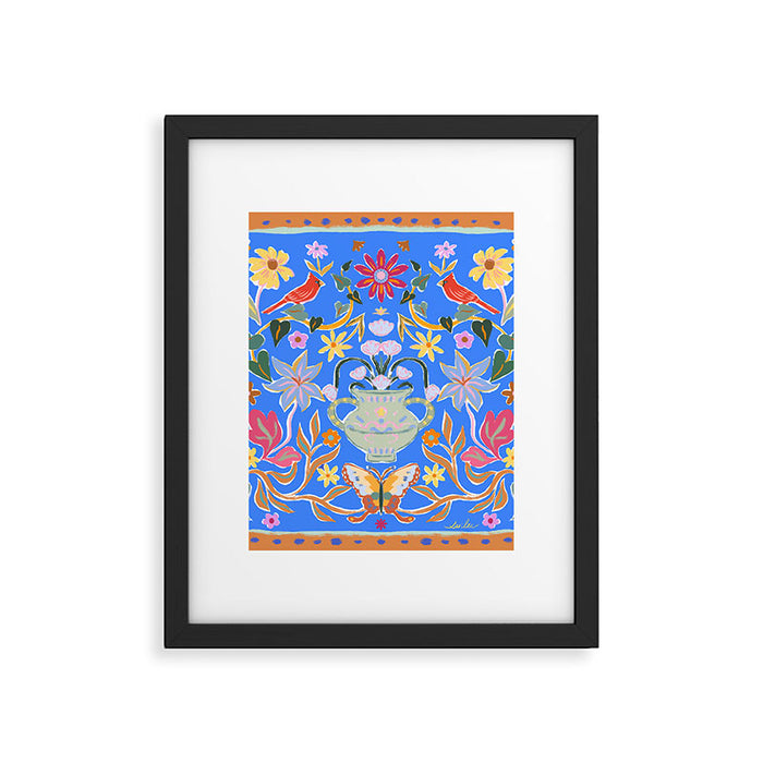 Blue Magical Garden Framed Art Print Gallery Image 1