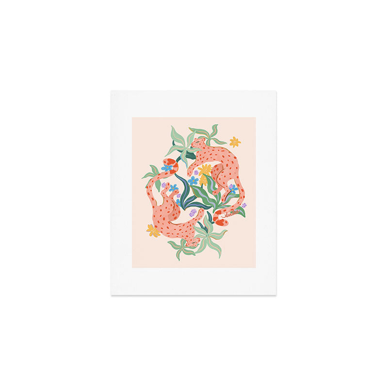 Blush Cheetahs  Art Print Gallery Image 1