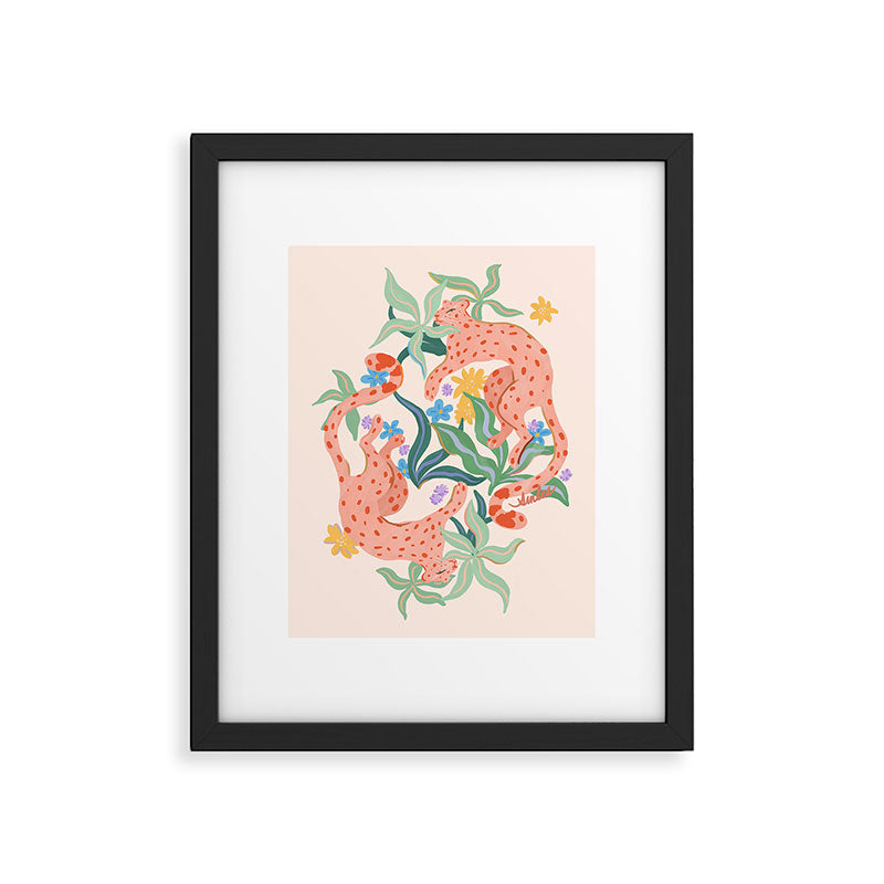 Blush Cheetahs  Framed Art Print Gallery Image 5