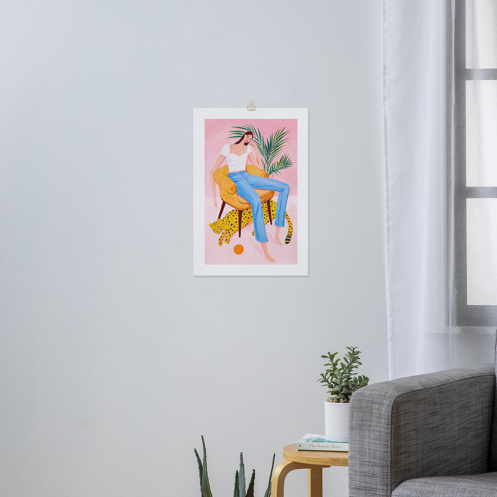 Bohemian Pink Room Art Print Gallery Image 3