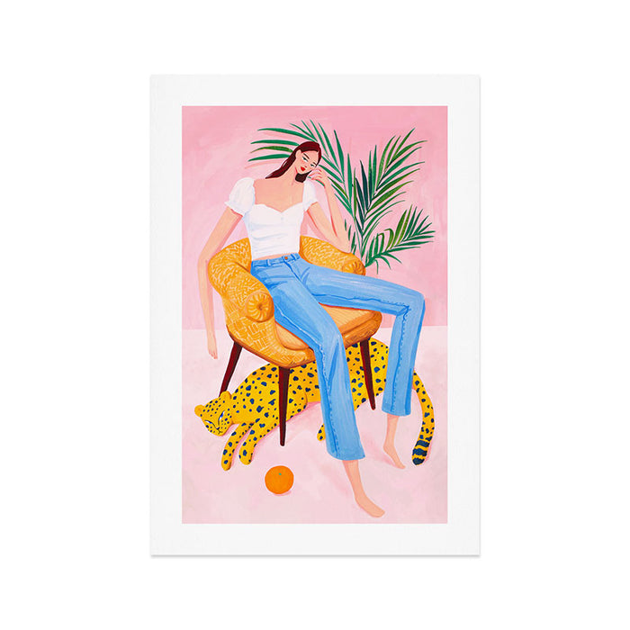 Bohemian Pink Room Art Print Gallery Image 1