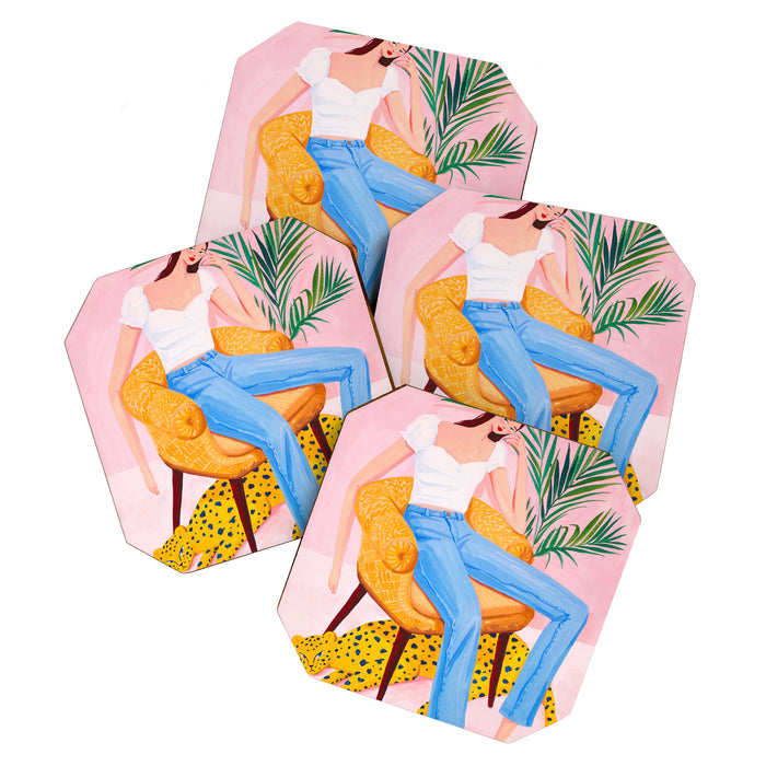 Bohemian Pink Room Coaster Gallery Image 1