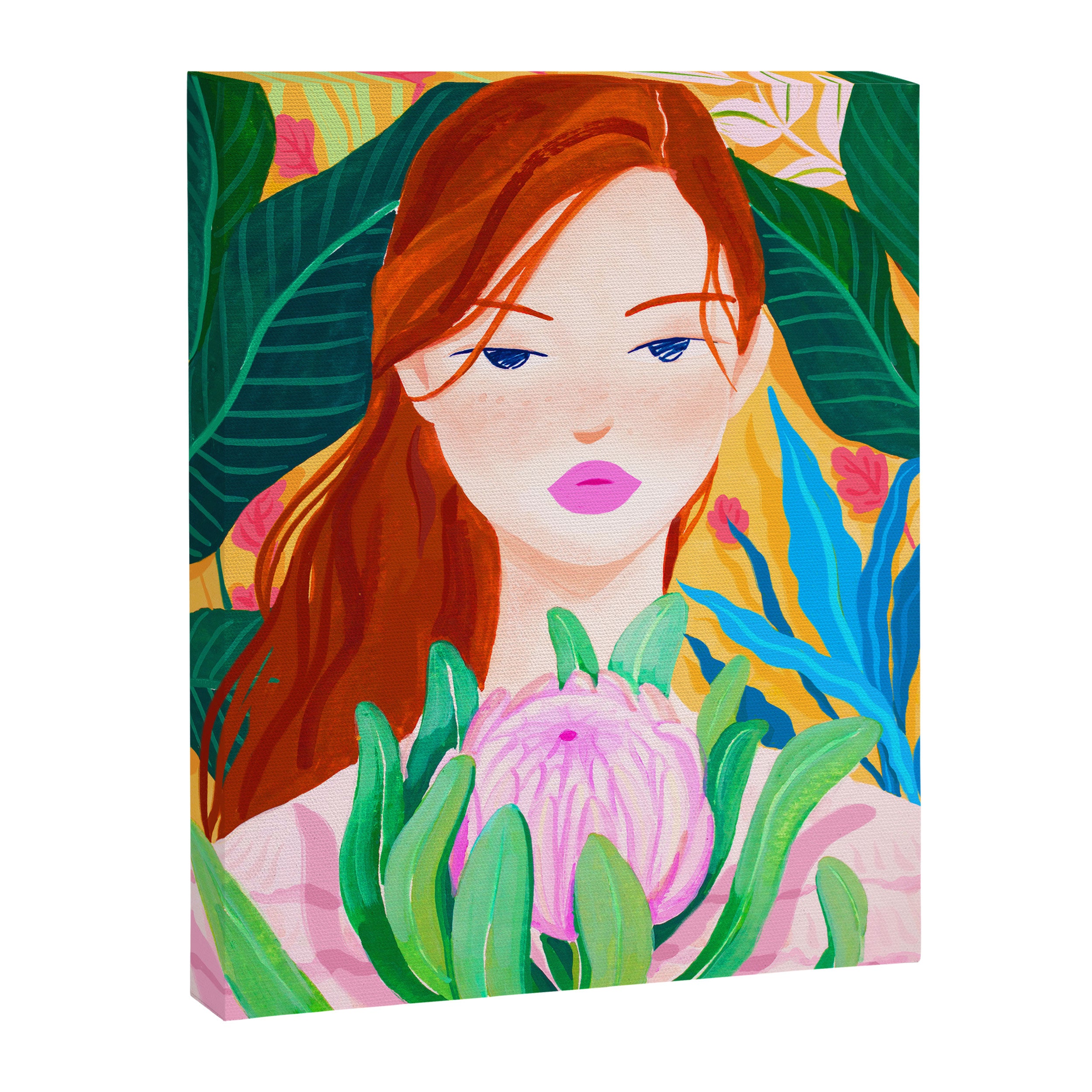 Botanical Lady Canvas Print Gallery Image 6