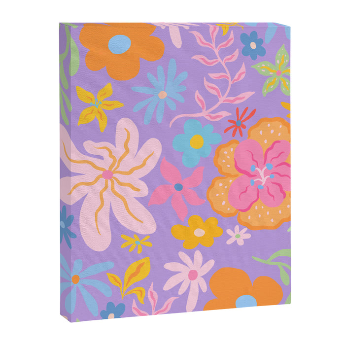 Candy Flowers Lilac Canvas Print Gallery Image 1