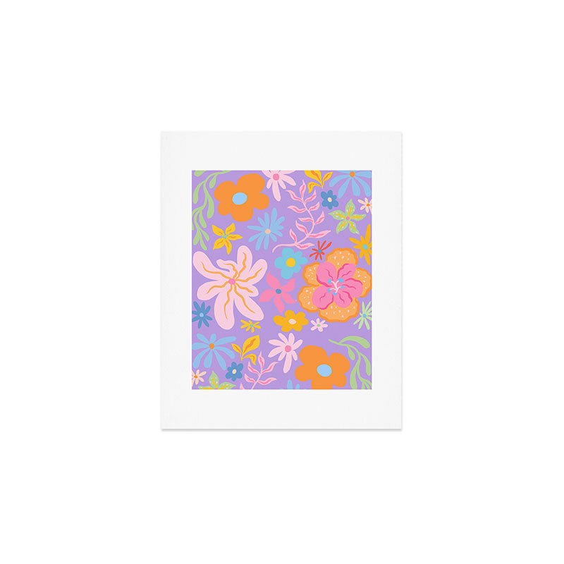 Candy Flowers Lilac Art Print Gallery Image 1